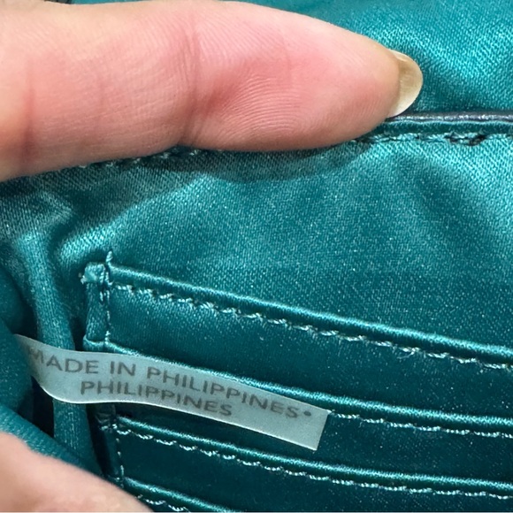 Coach Park Flap Black Leather Wristlet/Shoulder Bag - Picture 8 of 8